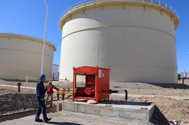 راه‌اندازی 3 دستگاه سامانه فوم دوزینگ در مرکز انتقال نفت مهرآران