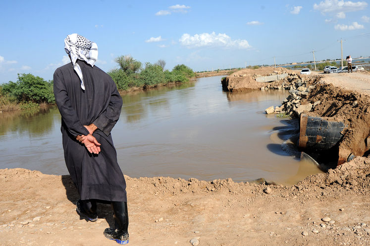 ورودی رودخانه نیسان به هورالعظیم