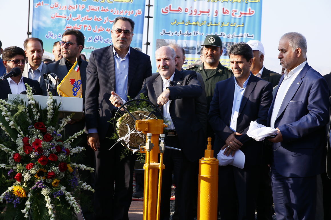 افتتاح پروژه‌های گازرسانی آذربایجان‌شرقی با حضور رئیس‌جمهوری