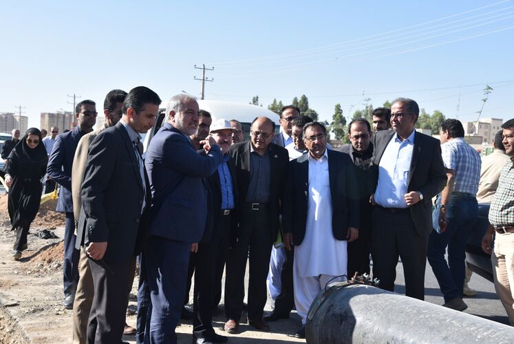 بازدید حسن منتظرتربتی، مدیرعامل شرکت ملی گاز ایران از روند گاز رسانی به سیستان و بلوچستان