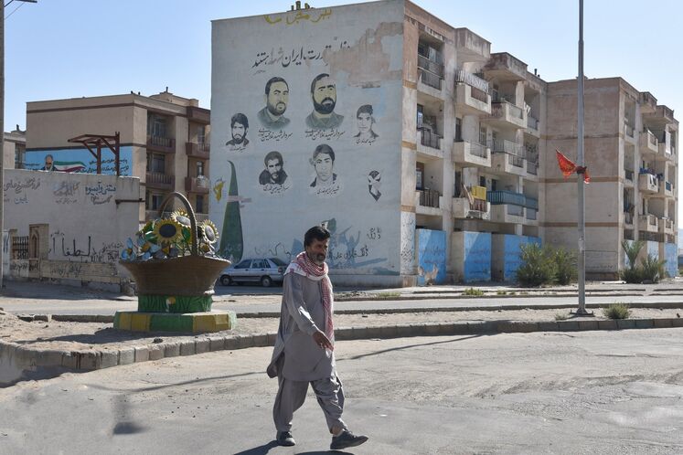 نمایی از منطقه شیر آباد واقع در شمال شرق شهر زاهدان