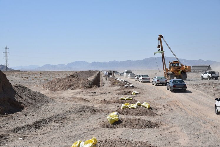 عملیات احداث خط لوله انتقال گاز زاهدان - دوراهی دشتک به طول 110 کیلومتر با پیشرفت فیزیکی 50 درصدی و اعتبار 520 میلیارد تومانی