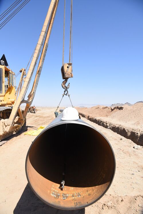 لوله 36 اینچ انتقال گاز زاهدان - دوراهی دشتک