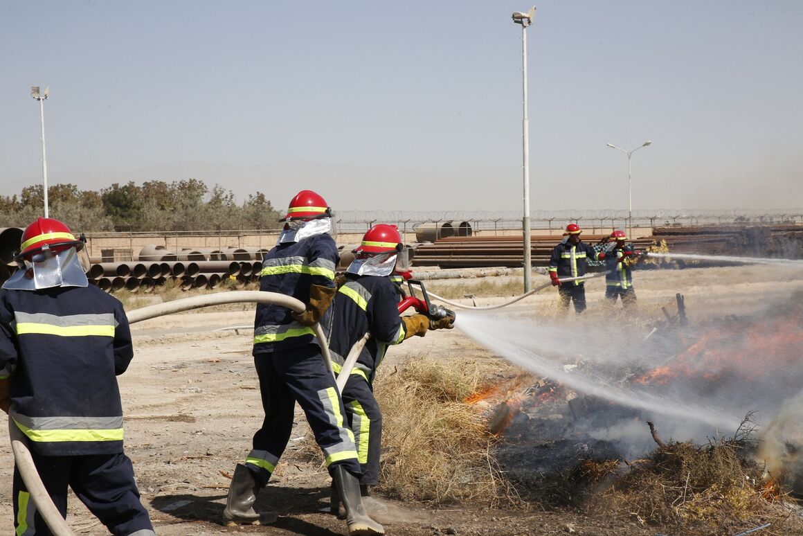 برگزاری رزمایش مدیریت شرایط اضطراری در پالایشگاه گاز ایلام