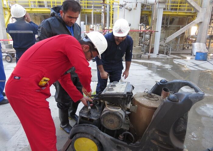 فرآیند تعمیر تاسیسات فرآورش گاز هنگام پایان یافت