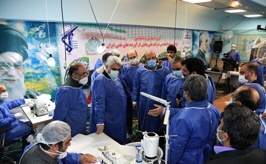افتتاح کارگاه تولید ماسک حوزه بسیج در پخش منطقه تهران