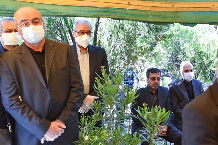 آیین تشییع و خاکسپاری پیکر حسین کاظمپور اردبیلی