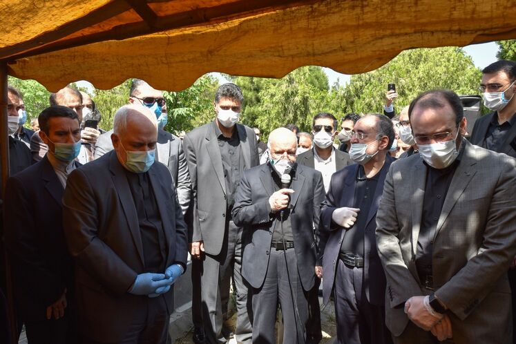 آیین تشییع و خاکسپاری پیکر حسین کاظمپور اردبیلی