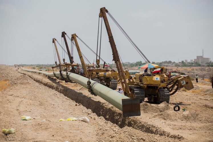 Phase 1 of Goreh-Jask Pipeline Project 76% Compete

