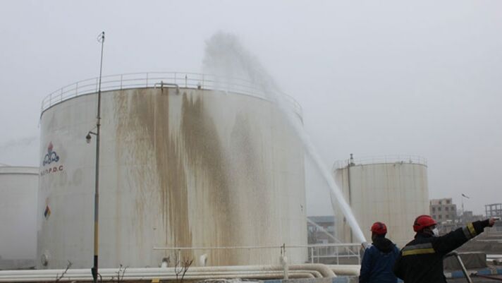 اجرای موفق رزمایش واکنش در شرایط اضطرار در انبار نفت ارومیه