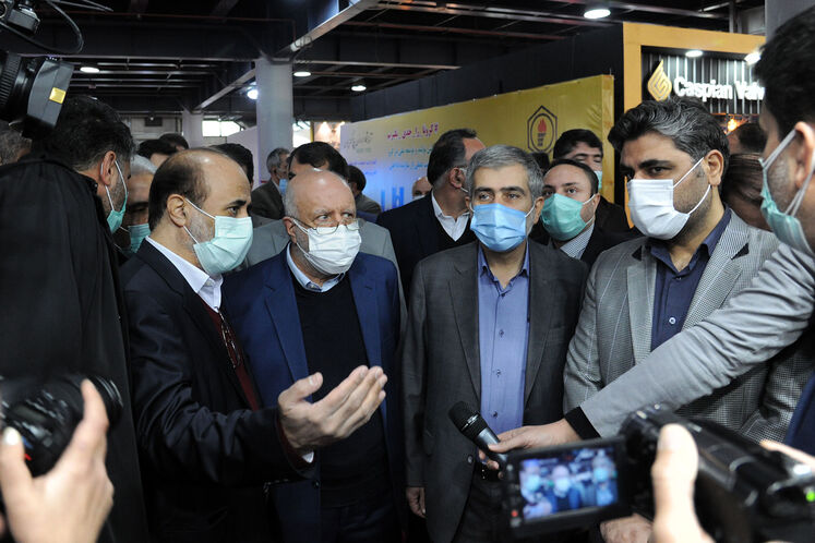 بازدید بیژن زنگنه، وزیر نفت از بیست‌و‌پنجمین نمایشگاه بین‌المللی نفت ایران