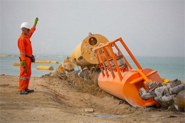 Laying 1st Marine Pipeline of Jask Terminal Complete