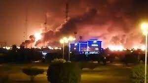 آتش‌سوزی در یکی از مخازن نفتی عربستان