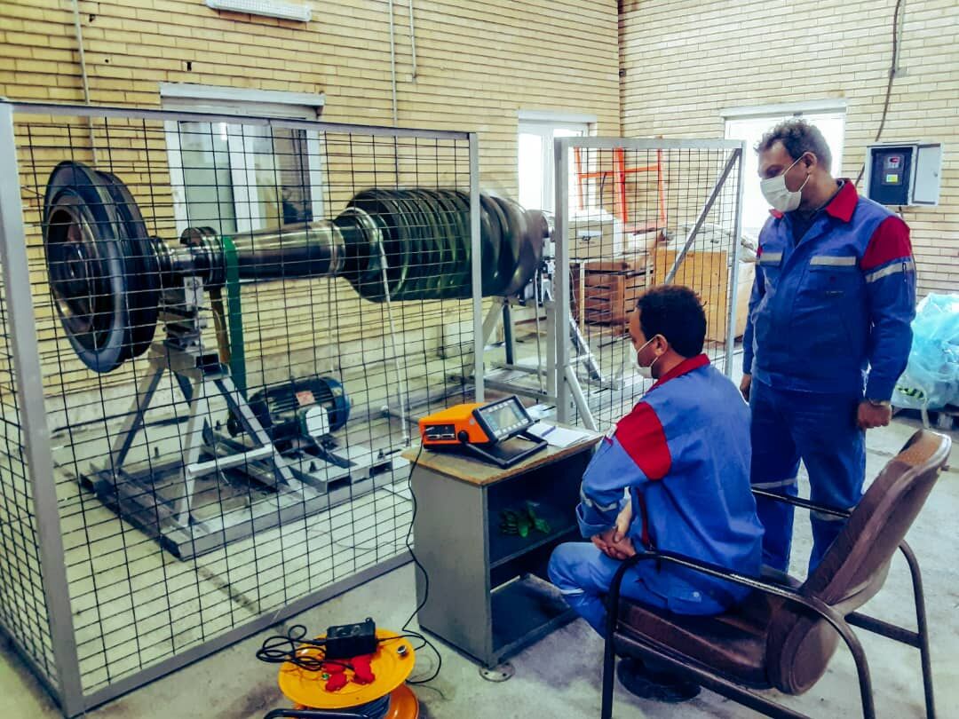 ساخت دستگاه بالانس روتور در منطقه ۲ عملیات انتقال گاز