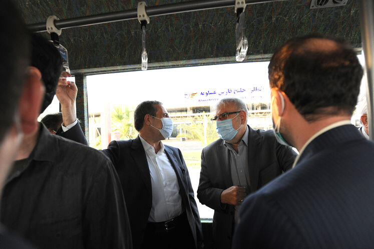 سفر جواد اوجی، وزیر نفت به منطقه ویژه اقتصادی انرژی پارس