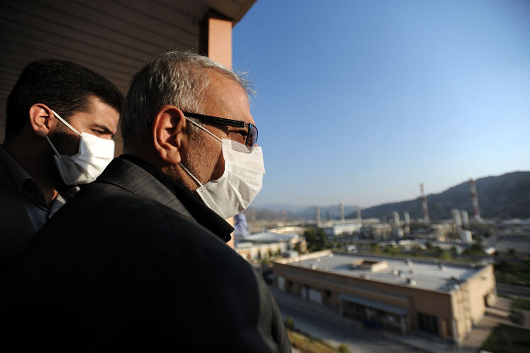 بازدید جواد اوجی، وزیر نفت از پالایشگاه گاز ایلام