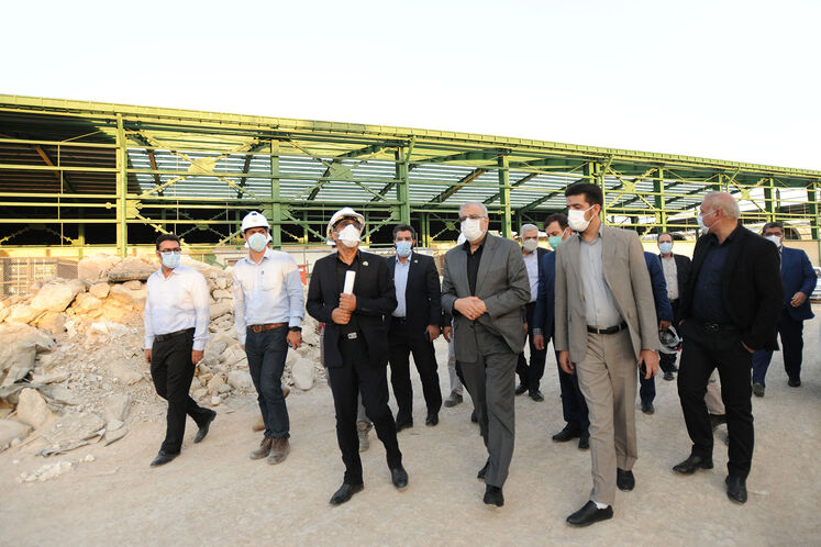 بازدید جواد اوجی، وزیر نفت از طرح در حال اجرای واحد تبدیل پروپیلن به پلی‌پروپیلن