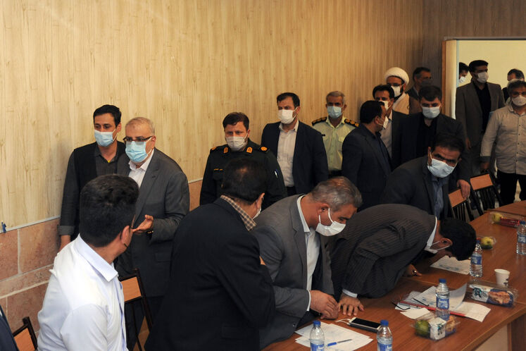 حضور جواد اوجی، وزیر نفت در نشست  شورای اداری شهرستان باشت 