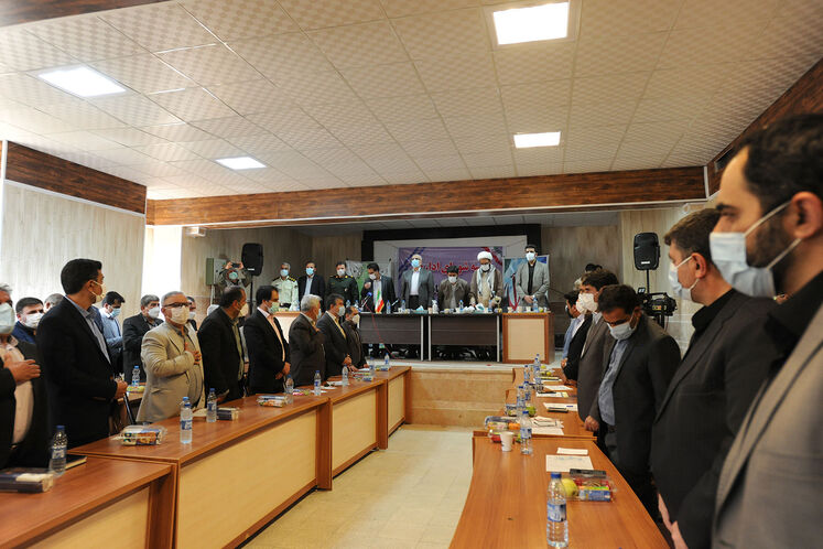 حضور جواد اوجی، وزیر نفت در نشست  شورای اداری شهرستان باشت 