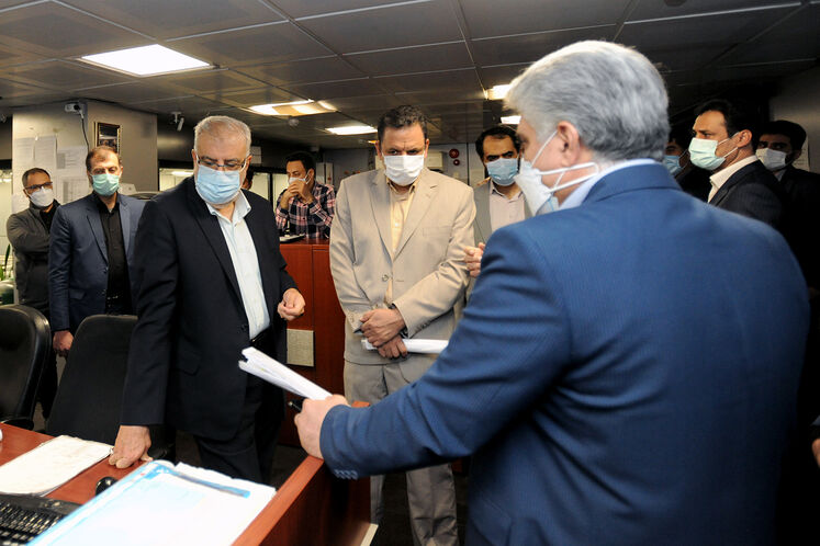 بازدید جواد اوجی، وزیر نفت از مرکز داده و پایش شرکت ملی پخش فرآورده‌های نفتی