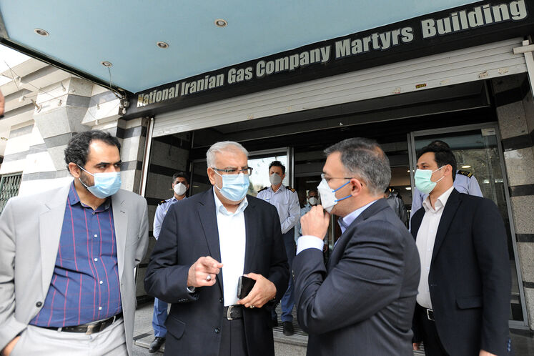 بازید سرزده جواد اوجی، وزیر نفت از مدیریت دیسپچینگ شرکت ملی گاز ایران