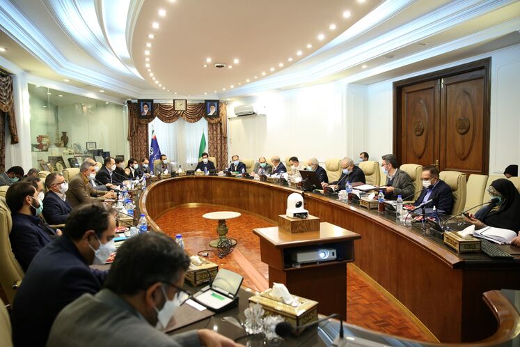 نشست جواد اوجی، وزیر نفت با سرمایه‌گذاران حوزه پتروپالایش