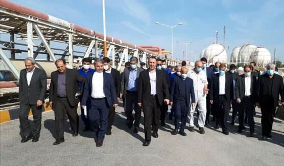بازدید رئیس و اعضای کمیسیون انرژی مجلس شورای اسلامی از پالایشگاه لاوان
