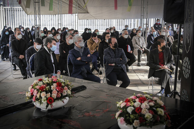 مراسم یادبود سردارشهید حاج قاسم سلیمانی در مقبرة الشهدا وزارت نفت