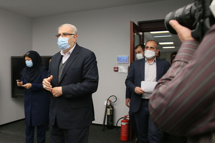 بازدید جواد اوجی، وزیر نفت از مدیریت دیسپچینگ شرکت ملی گاز ایران