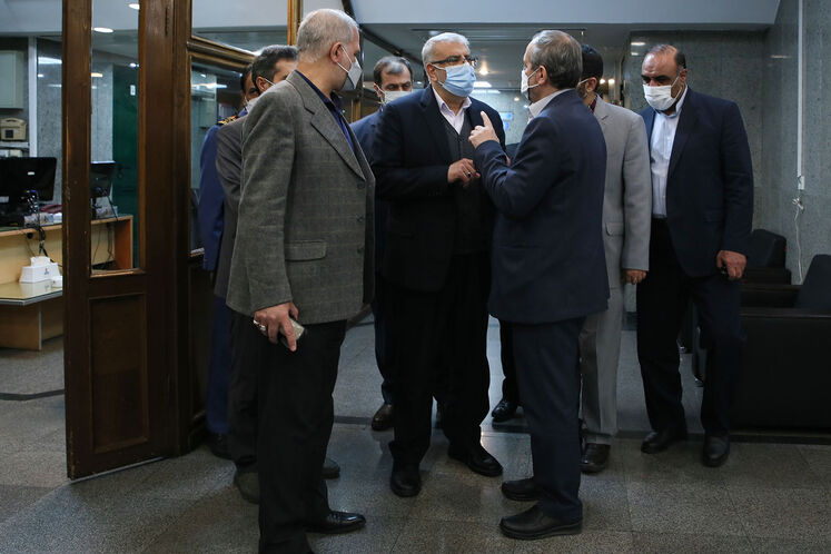 بازدید جواد اوجی، وزیر نفت از مدیریت دیسپچینگ شرکت ملی گاز ایران