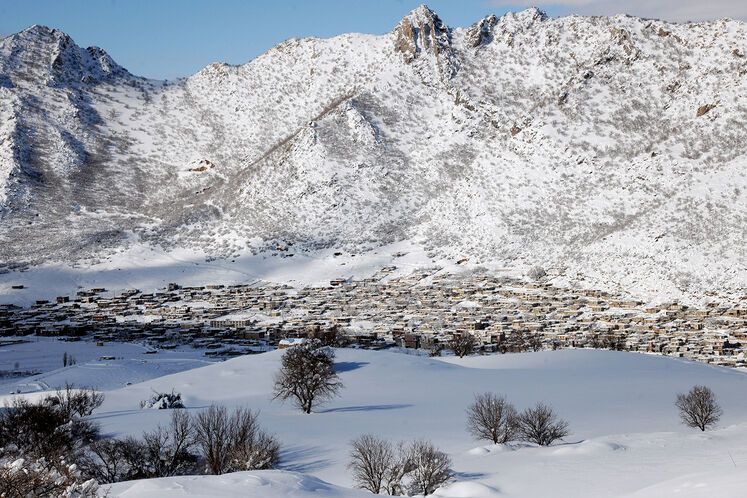 نمایی از روستای دزلی استان کردستان