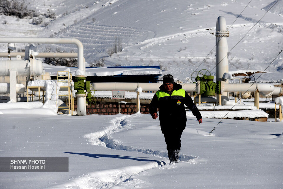 پایداری انتقال گاز در استان‌های سردسیر غرب کشور
