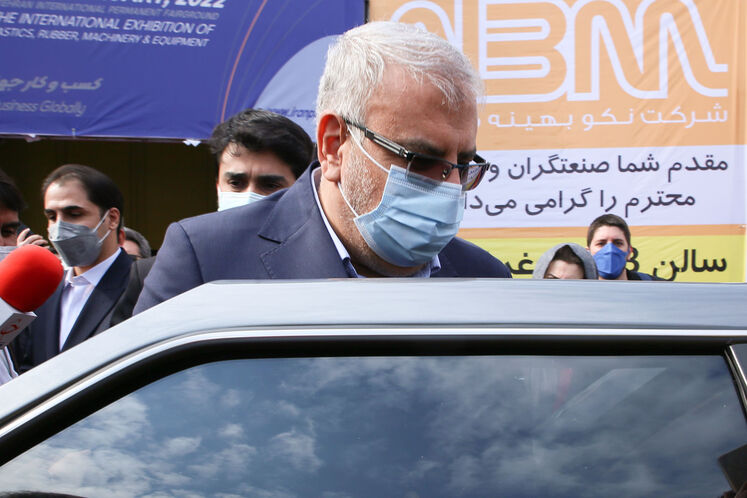 جواد اوجی، وزیر نفت در پانزدهمین نمایشگاه بین‌المللی ایران‌پلاست