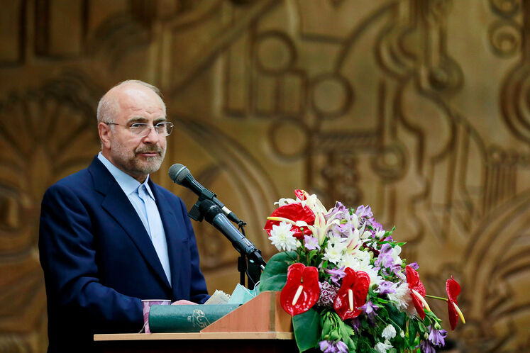 محمدباقر قالیباف، رئیس مجلس شورای اسلامی در آیین گشایش رسمی بیستوششمین نمایشگاه بینالمللی نفت