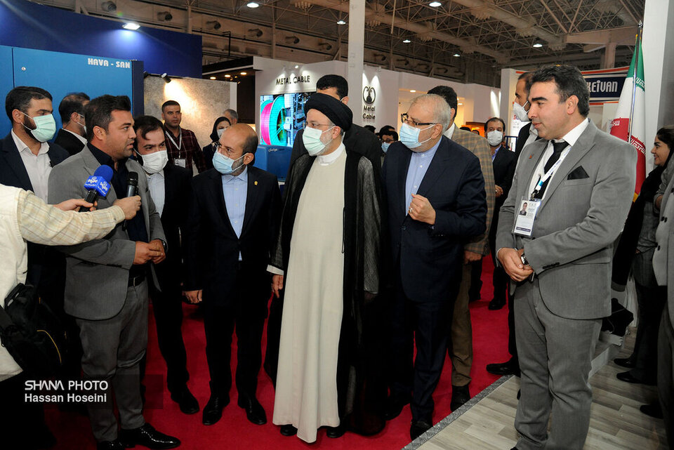President Raisi Visits Iran Oil Show