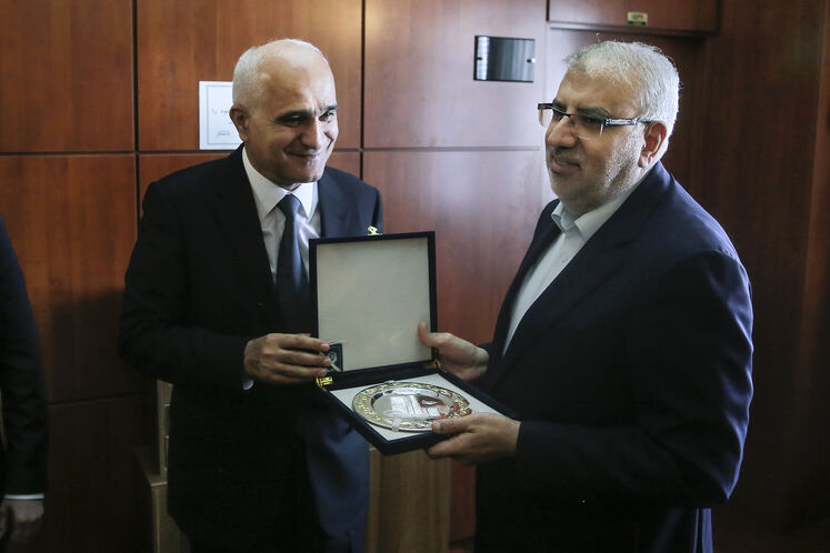 دیدار وزیر نفت با شاهین مصطفی‌یف، معاون نخست‌وزیر جمهوری آذربایجان