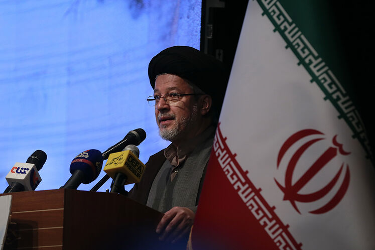 سید سعیدرضا عاملی، دبیر شورای عالی انقلاب فرهنگی در آیین گرامیداشت پنجمین سالروز شهادت حاج شعبان نصیری