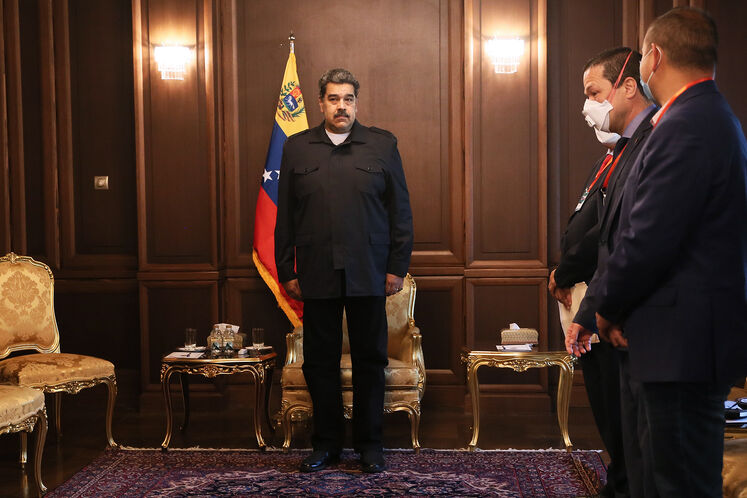  دیدار و گفت‌وگوی جواد اوجی، وزیر نفت و نیکولاس مادورو، رئیس‌جمهوری ونزوئلا 