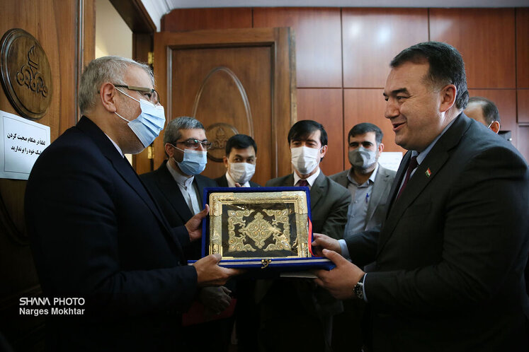 دیدار جواد اوجی، وزیر نفت با دلیر جمعه، وزیر انرژی و ذخایر آبی تاجیکستان