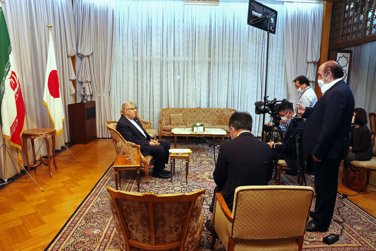 گفت‌وگوی جواد اوجی، وزیر نفت با شبکه خبری دولتی کشور ژاپن (NHK)