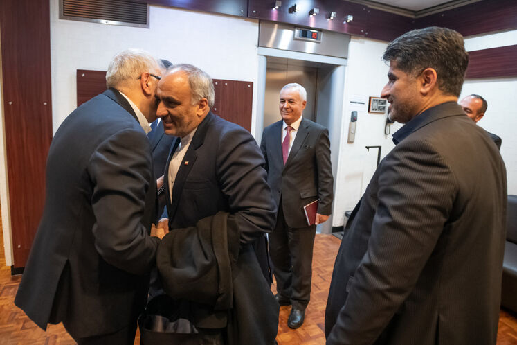 دیدار جواد اوجی، وزیر نفت با دلیر جمعه وزیر انرژی و ذخایر آبی تاجیکستان