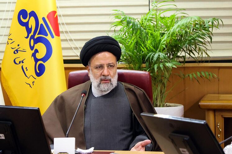 سیدابراهیم رئیسی، رئیس‌جمهوری در ساختمان ستاد شرکت ملی گاز ایران