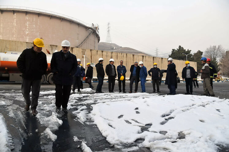 بازدید اصحاب رسانه از انبار نفت کن (شمالغرب تهران)