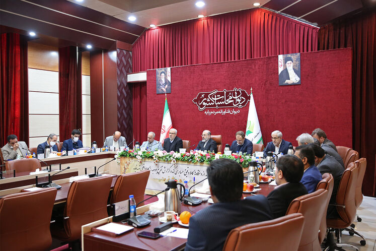 نشست مشترک جواد اوجی، وزیر نفت و سید احمدرضا دستغیب، رئیس کل دیوان محاسبات کشور