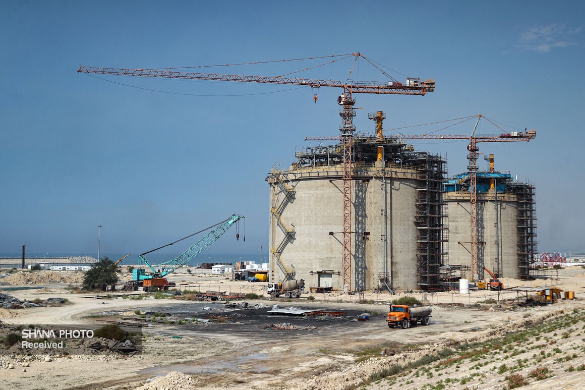 ساخت مخازن طرح ایران ال‌ان‌جی به مراحل پایانی نزدیک شد