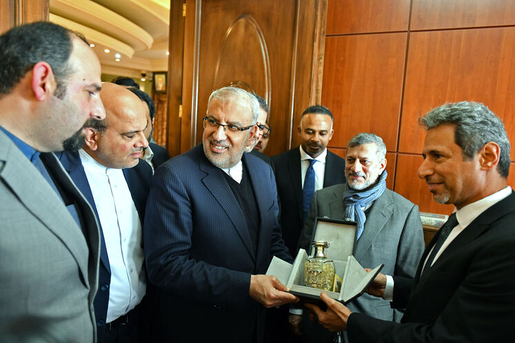 دیدار جواد اوجی، وزیر نفت با هیئت عمانی