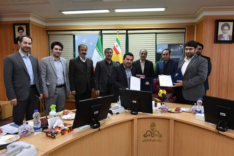 آیین انعقاد قرارداد بین شرکت ملی گاز ایران و صندوق پژوهش و فناوری صنعت نفت