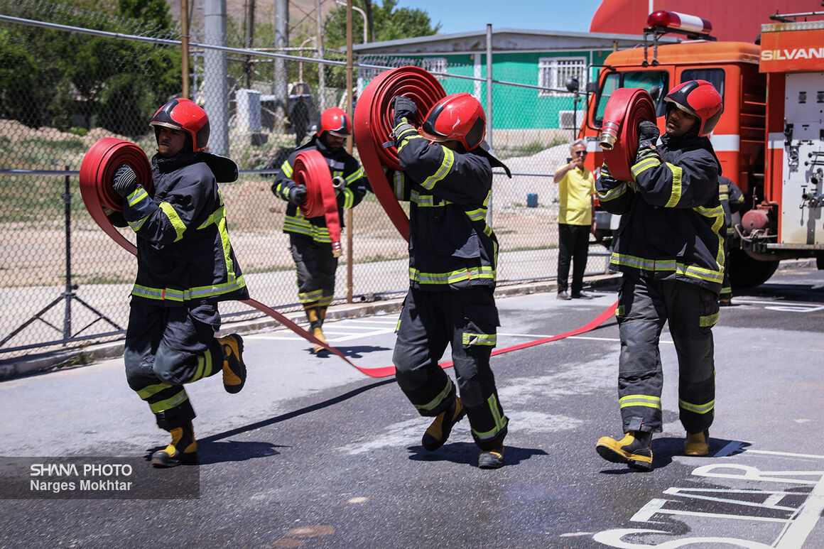 پنجمین دوره ارزیابی عملیاتی تخصصی آتش‌نشانان پالایش و پخش
