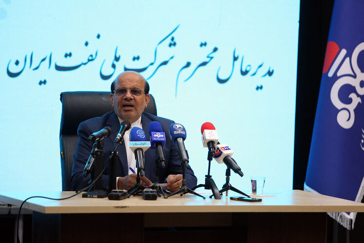 نشست خبری محسن خجسته مهر، مدیرعامل شرکت ملی نفت ایران