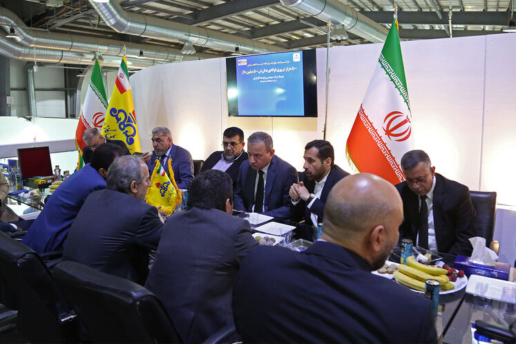 دیدار لیث عبدالحسین الشاهر، معاون وزیر نفت عراق با مجید چگنی، مدیرعامل شرکت ملی گاز ایران